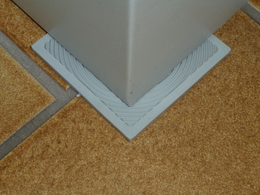Preview: Dämpfer 80x80mm grau