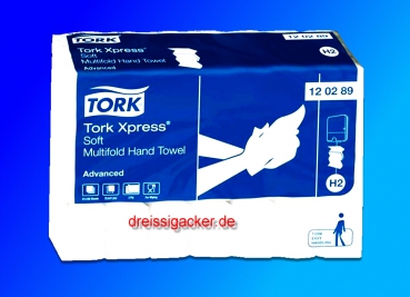 Tork Xpress® Multifold Handtücher2-lagig  H2 Interfold