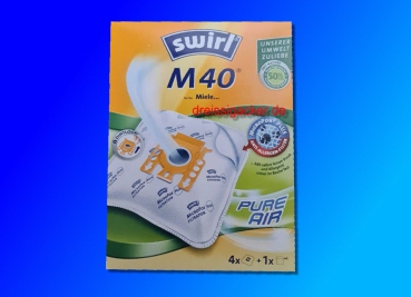 swirl Micro Por® Plus Filterbeutel M40 Pro Nature für Miele und Hoover