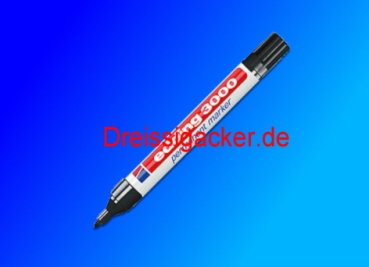 Permanentmarker Edding 3000 schwarz