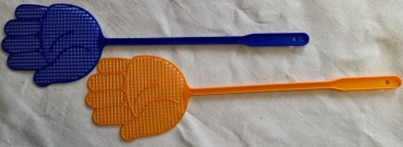 Fliegenklatsche blau / orange