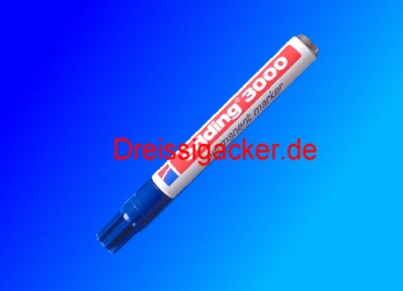 Permanentmarker Edding 3000 blau