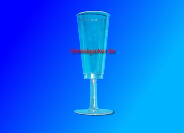 Sektglas 100ml transparent 20 Stück