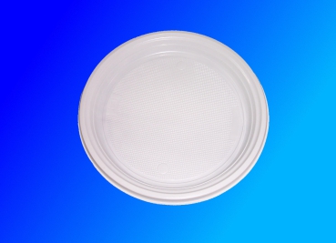 Plastikteller rund weiß