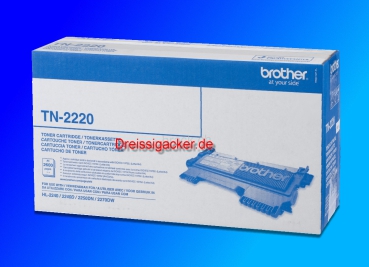 Brother Toner TN2220 schwarz 2.600 Seiten