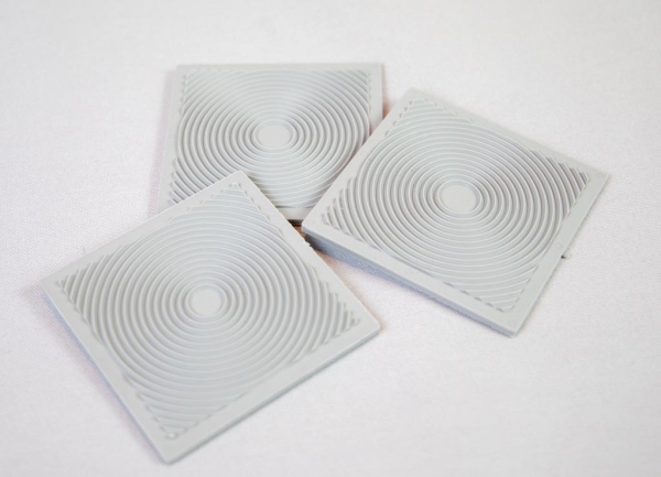 Dämpfer 80x80mm grau