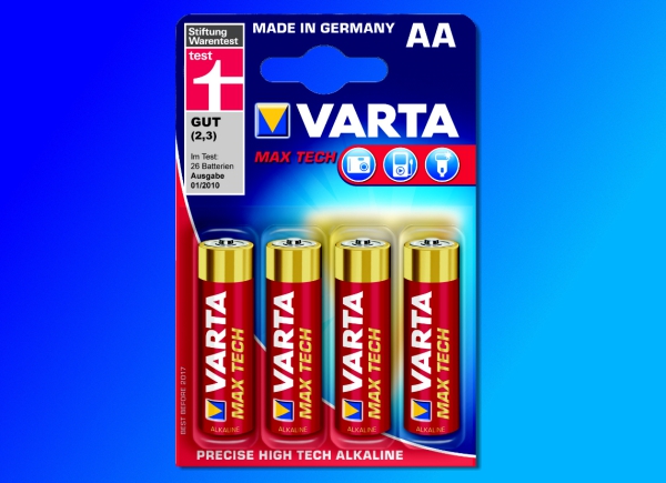 Varta Max-Tech Typ AA Mignon 1,5 Volt