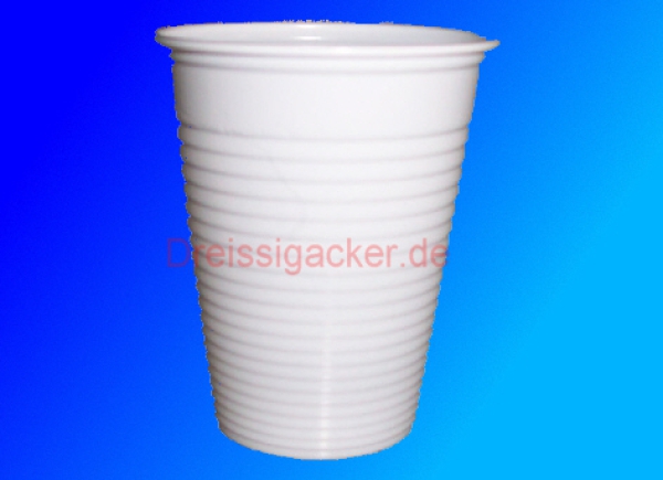 Plastikbecher 200ml weiß 100 Stück